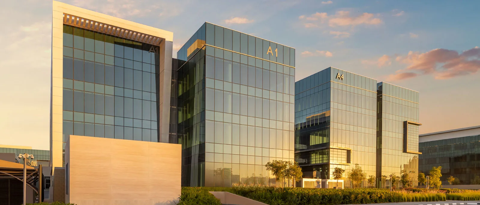 Bürogebäude einer Freezone in Dubai
